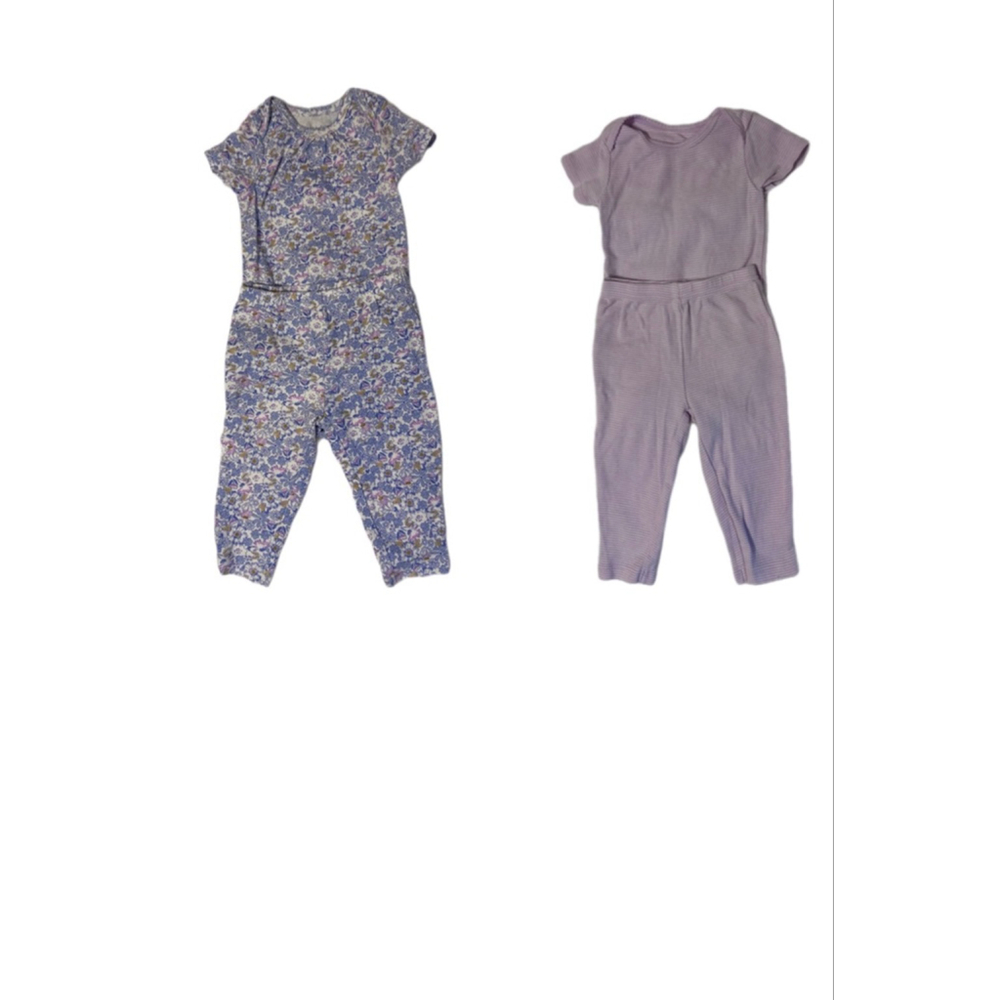 Carter’s Just One You 6M Baby Girl Outfit Sets Bundle Floral & Purple 4-Piece - Picture 3 of 4